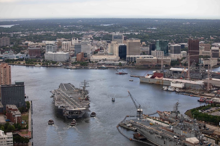 U.S. aircraft carrier USS Dwight D. Eisenhower completes sea trials after 15-month maintenance period