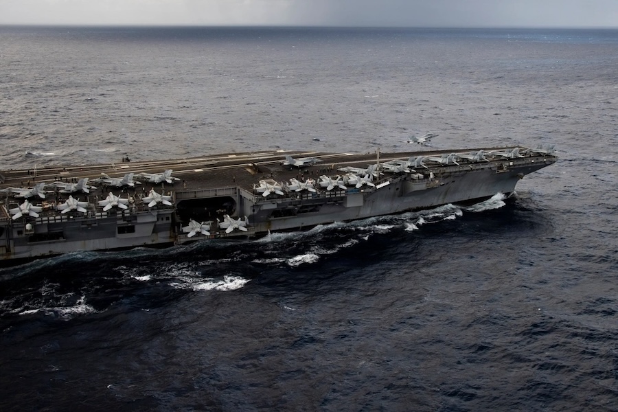 USS Gerald R. Ford enters Red Sea after Suez transit, joining multiple U.S. naval groups in Middle East operations