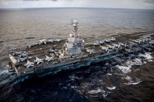 The USS Gerald R. Ford has set a new record for the longest U.S. Navy carrier deployment since the end of the Cold War. The ship surpassed the previous 295-day mark set by USS Abraham Lincoln (CVN-72) during the COVID-19 pandemic.