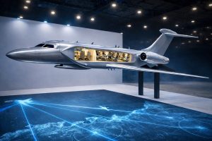 How defense companies present complex systems at exhibitions when the real product cannot be displayed