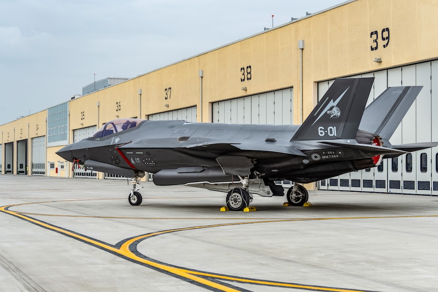 Italian Air Force 6th Wing Lockheed Martin F-35A Lightning II fighters Reach 5,000 flight hours