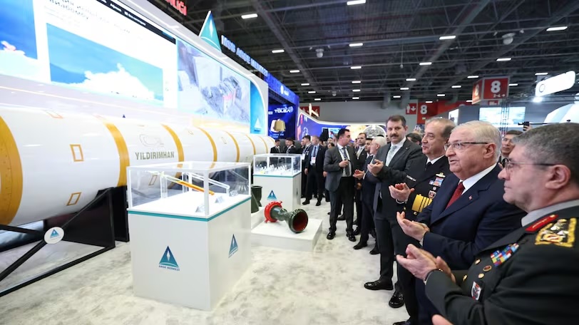 Turkey unveils Yıldırımhan long-range ballistic missile model at SAHA 2026 defence exhibition