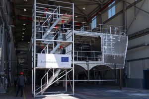 EUROGUARD project reaches design milestone in Estonia with prototype hull presentation at Baltic Workboats shipyard