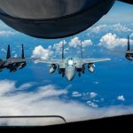 The F-15EX Eagle II returned to Kadena Air Base, Japan, on June 29, 2026, as the base prepares for its transition to the Air Force’s newest fighter. The aircraft arrived with two F-15E Strike Eagles, all assigned to the 85th Test and Evaluation Squadron at Eglin Air Force Base, Florida.