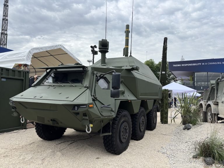 Rheinmetall and Lockheed Martin presented the Fuchs JAGM next-generation missile tank destroyer at Eurosatory 2026 in Paris. The vehicle is designed as a highly mobile combat platform for engaging a wide range of threats on land and in the air.