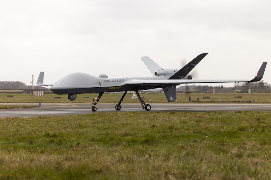 Royal Air Force Protector completes first direct European civilian airspace transit from Waddington to Akrotiri