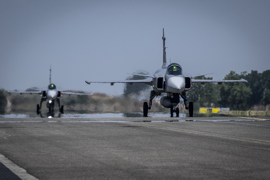 Saab said two new Gripen C fighters have landed at Kecskemét Air Base, completing deliveries under a 2024 contract amendment between the Swedish Defence Materiel Administration and the Hungarian Ministry of Defence. The aircraft form part of Hungary’s expanded Gripen fleet for the defence of Hungarian and NATO airspace.