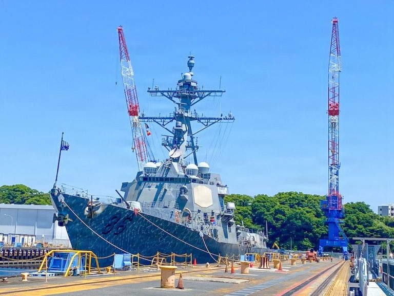 The U.S. Naval Ship Repair Facility and Japan Regional Maintenance Center has completed key maintenance periods for USS Shoup and USS George Washington. The Arleigh Burke-class guided-missile destroyer and Nimitz-class aircraft carrier were returned to the fleet on time on May 11 and May 13, respectively.