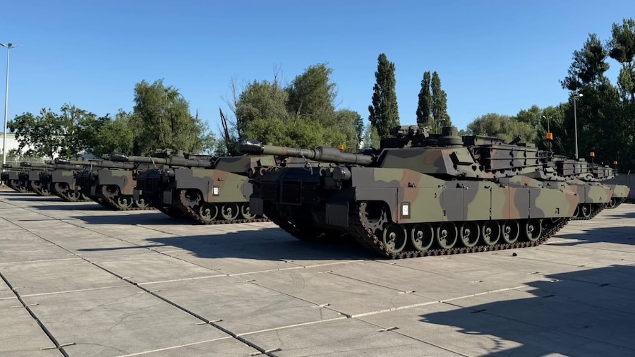 Poland’s Ministry of National Defense said the United States has delivered a new batch of M1A2 SEPv3 Abrams main battle tanks to Poland.