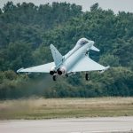 Airbus Defence and Space said the first Eurofighter Tranche 4 built for Germany under the Quadriga programme completed its maiden flight on 14 July. The aircraft was flown by Airbus factory test pilot Stefan Auer.