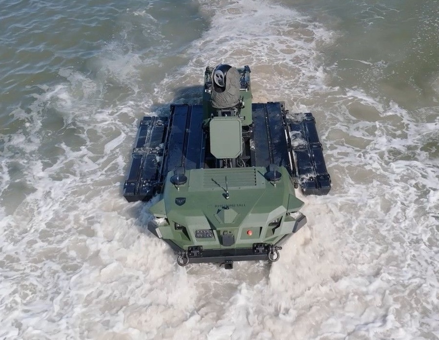 American Rheinmetall and Rheinmetall Canada have demonstrated the latest Mission Master Silent Partner-Hotel autonomous ground vehicle following several years of development work and technical feedback with the U.S. Marine Corps. The July 15 customer demonstration focused on mobility, payload capacity and amphibious capability for expeditionary operations.