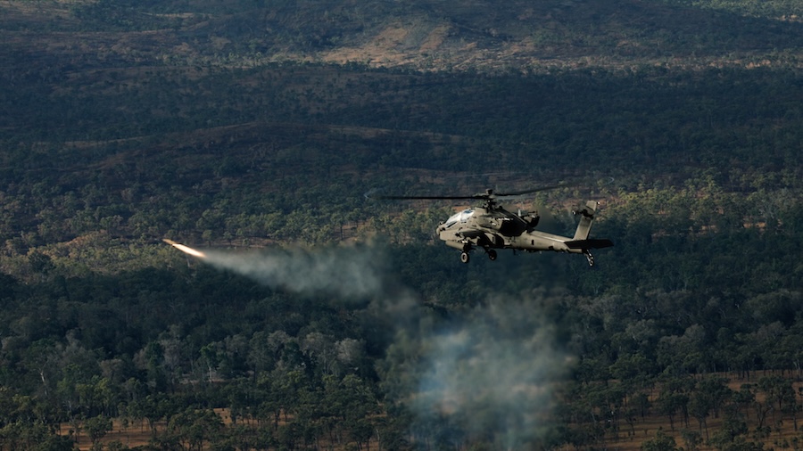 Australian Army conducts first AH-64E Apache live-fire training in Australia during Exercise Possum Guns