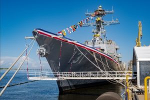 HII christens future USS George M. Neal as U.S. Navy adds another Flight III destroyer built for 21st-century threats