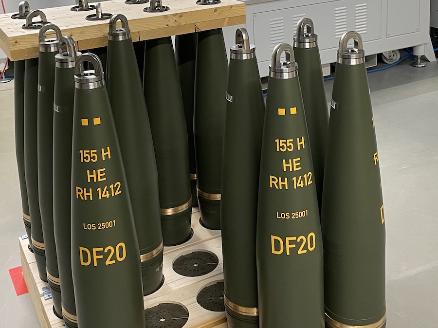 Rheinmetall sends first 155mm ammunition from Unterlüß to Ukraine as Lower Saxony plant enters supply chain