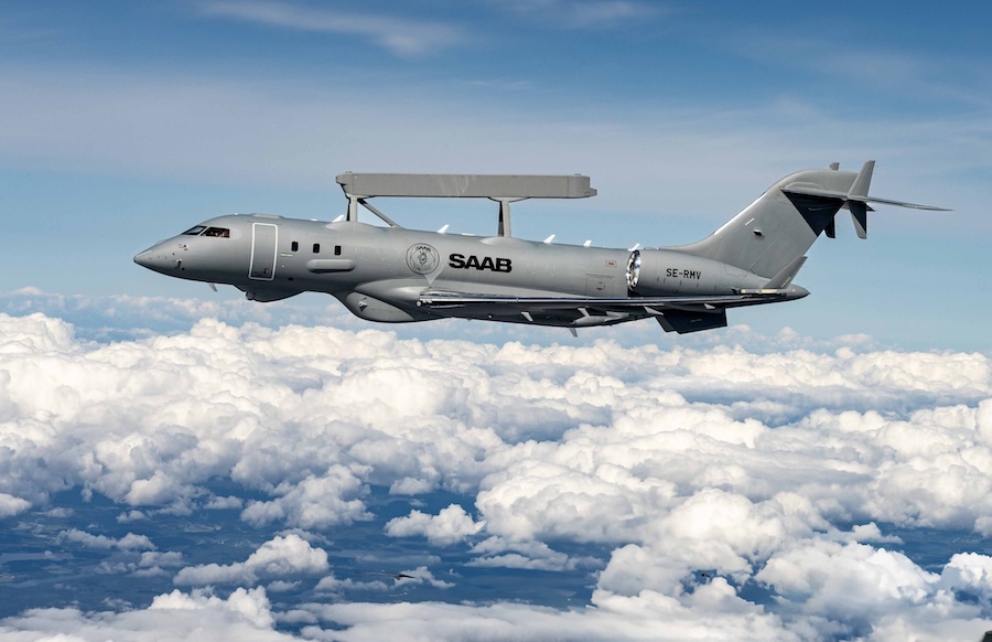 Saab lands more than €900 million order for two GlobalEye surveillance aircraft from undisclosed Middle Eastern customer