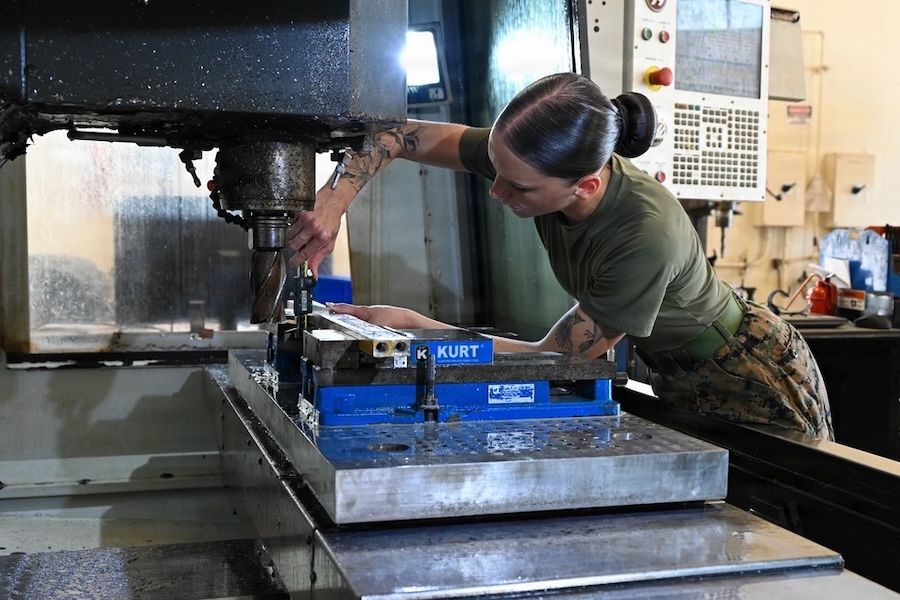 U.S. Marine Corps tests front-line manufacturing during Valiant Shield 26 to repair equipment and build parts in contested environments