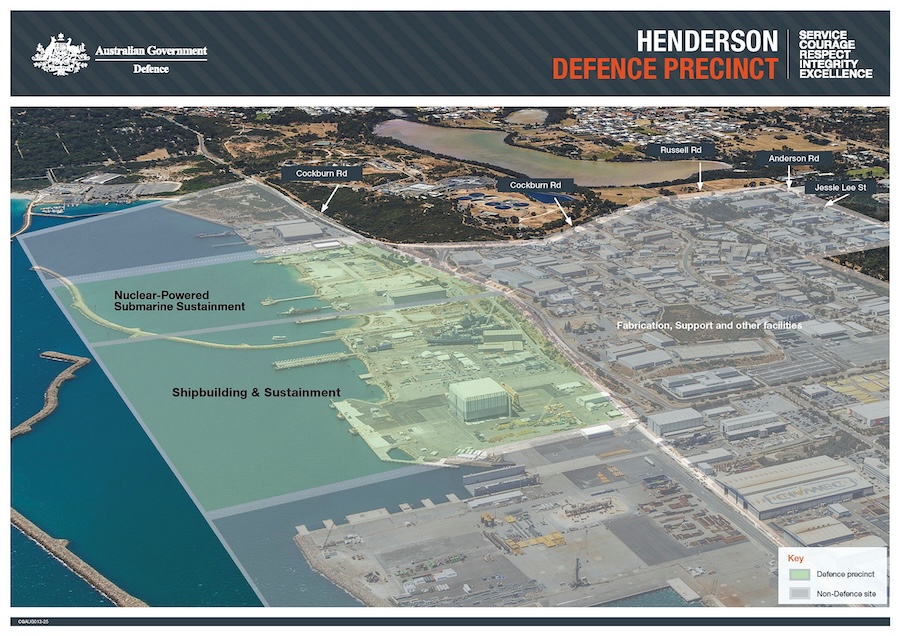 Australia selects Henderson site for AUKUS naval hub backed by A$12 billion and expected to support around 10,000 direct jobs