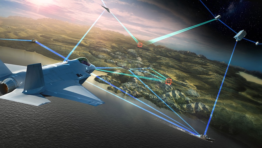 Lockheed Martin says F-35 can provide tracking and targeting data within missile-defense architecture linking space sensors to THAAD and NG