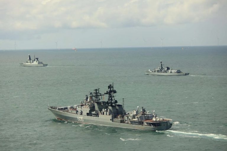 The Royal Navy deployed four ships and a Merlin helicopter during a 72-hour operation to monitor Russian naval and commercial vessels moving through UK waters. The deployment came as Royal Navy activations linked to Russian activity rose 25% in the first eight months of the year compared with the same period in 2025.