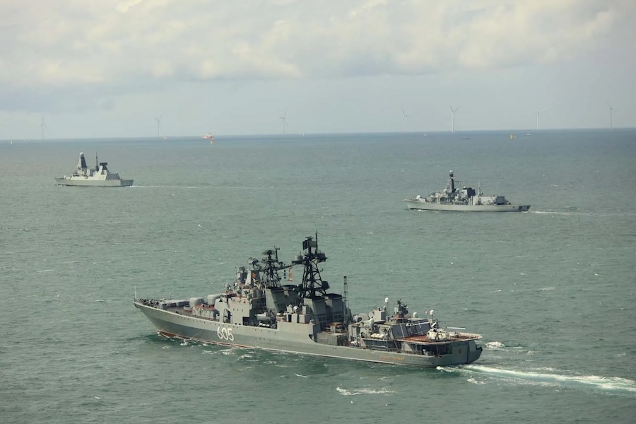 Royal Navy tracks Russian warships and sanctioned shadow fleet through UK waters as monitoring activity rises 25% year on year