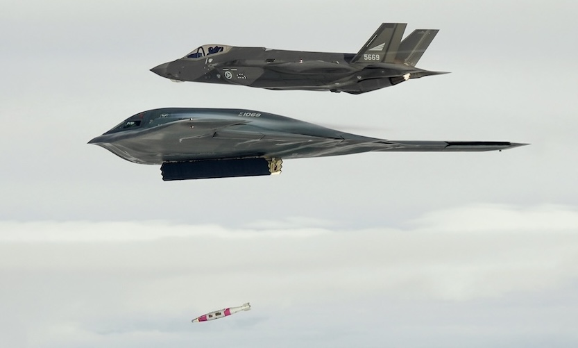 Stealth bomber sinks ship with precision weapon: B-2 Spirit demonstrates U.S. maritime strike power from Arctic to Pacific