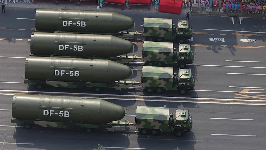 UK Ministry of Defence says China may more than double its nuclear arsenal by 2035 while expanding land, air and sea delivery systems