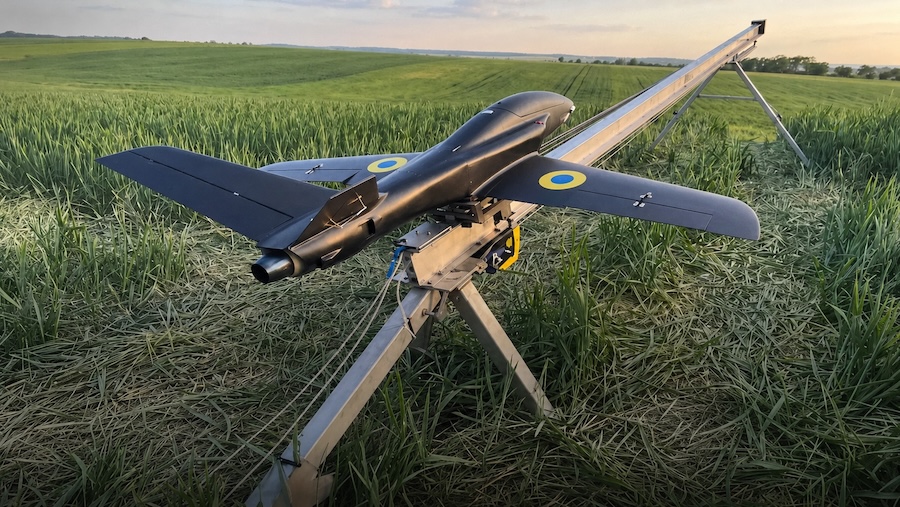 Ukraine’s defence ministry says Alexa Spatium is country’s first jet-powered drone interceptor for Russian Geran and Shahed UAVs