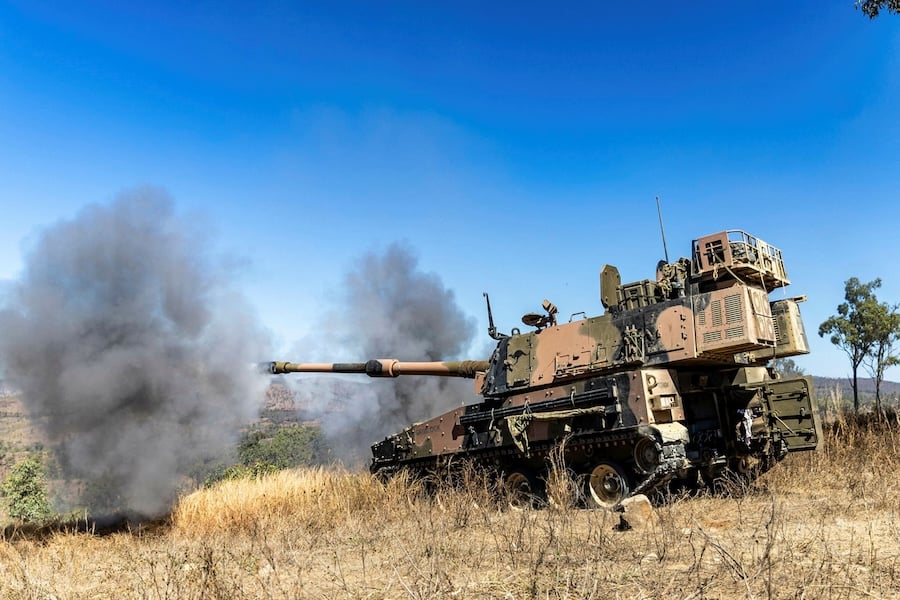 Australian Army says AS9 Huntsman can prepare to fire in 30 seconds after first full tactical self-propelled artillery test