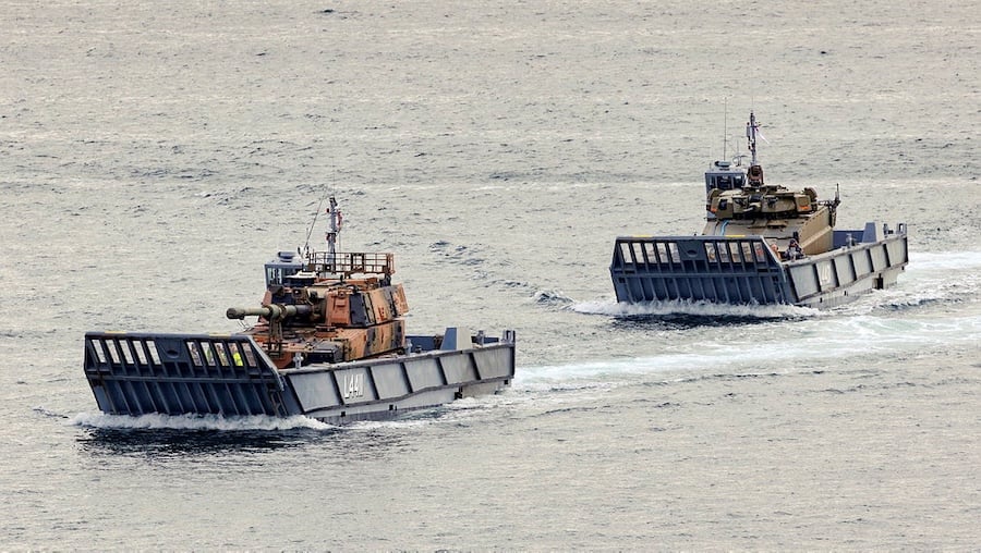 Australian Army validates Redback and Huntsman sea transport aboard HMAS Canberra in major fleet modernisation step