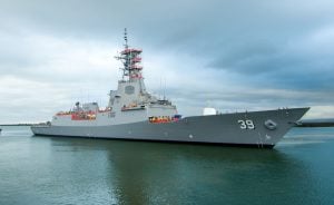 BAE Systems Australia returns HMAS Hobart to water after major refit ahead of Aegis Baseline 9, Tomahawk and Naval Strike Missile integration