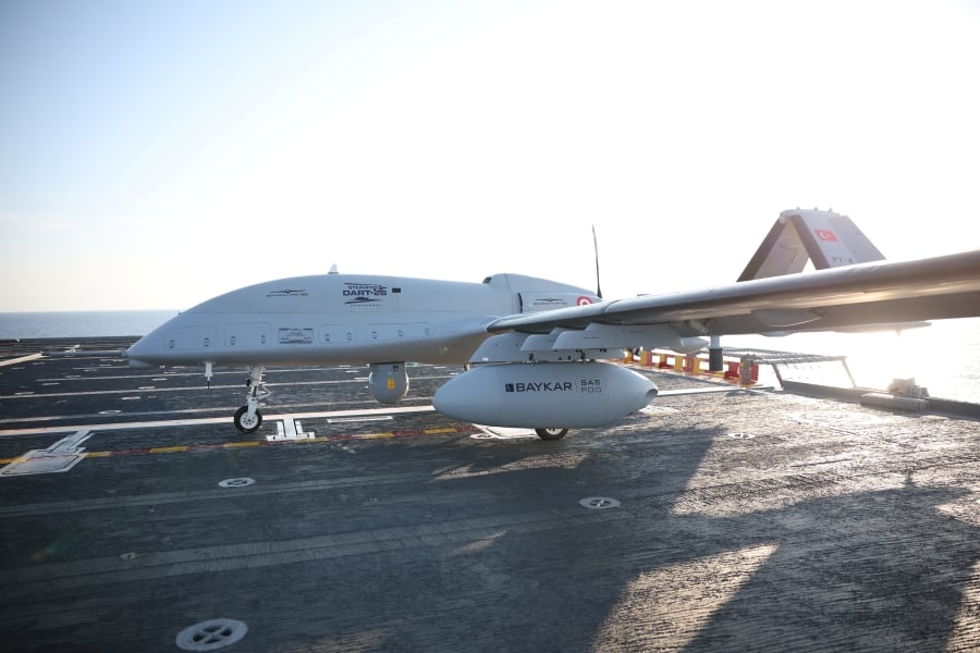 Bayraktar TB3 expands naval role with sonobuoy launch and real time underwater data processing from TCG Anadolu