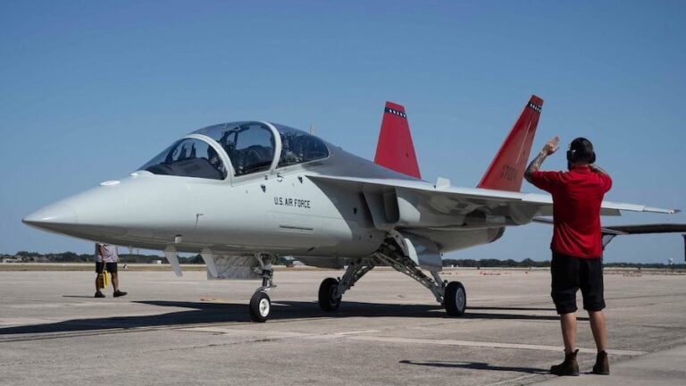 Seven contract instructor pilots have completed the first 31-day simulator course for Boeing’s T-7A Red Hawk, advancing preparations to train aircrews on the U.S. Air Force’s new advanced trainer. The group was the first to use the recently installed T-7A ground-based simulators at Air Education and Training Command.
