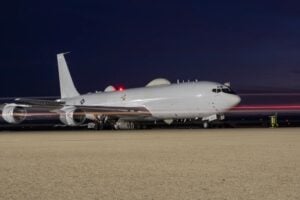 E-6B Mercury aircraft supports test of Minuteman III airborne backup launch capability if ground-based command centers cannot respond