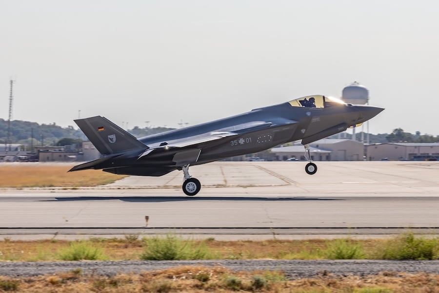 Germany to receive first of 35 Lockheed Martin F-35A fighters next week after maiden flight, with pilot training to begin in Arkansas