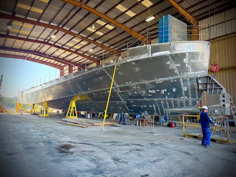 HII says its ROMULUS unmanned surface vessel program combines software for autonomous missions with a distributed shipbuilding model intended to support fleet deployment. Its Odyssey Autonomous Control Solutions software enables vessels to navigate, manage onboard systems and payloads, and coordinate with other platforms with limited human intervention.