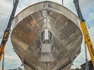 Huntington Ingalls Industries completes first ROMULUS 151 hull, advancing five AI-enabled unmanned vessels for U.S. maritime forces