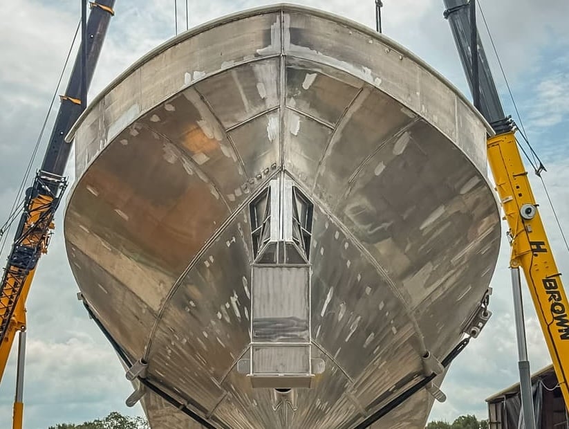 Huntington Ingalls Industries completes first ROMULUS 151 hull, advancing five AI-enabled unmanned vessels for U.S. maritime forces
