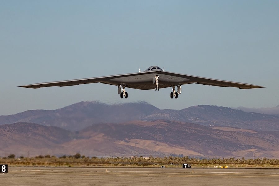 B-21 Raider sixth-generation stealth bomber captured in Mojave video as Northrop Grumman accelerates testing and production