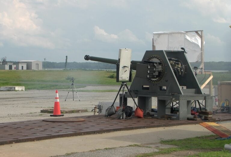 Northrop Grumman has completed an aeroballistic test of a new 50mm projectile for Raid Hunter, advancing development of its gun-based short-range air defense system. The trial validated the projectile’s performance and produced flight data for work on a guided, proximity-fuzed round.