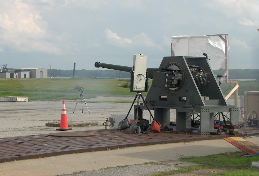 Northrop Grumman says 50mm projectile flight test advances Raid Hunter gun-based air defense system against mass aerial threats