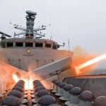 HMS Portland and its Wildcat helicopter fired Naval Strike Missile and Sea Venom weapons at the retired US frigate Klakring during Exercise Atlantic Thunder off Scotland. The firings marked the Royal Navy’s first use of an operational Naval Strike Missile and the first live firing of an operational Sea Venom from a Wildcat against a representative maritime target.