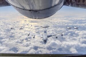 U.S. Air Force F-35A fighters and E-3 Sentry demonstrate Bering Sea maritime strike integration with Canada for Arctic homeland defense