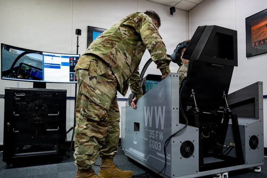 U.S. Air Force introduces mixed-reality F-35A engine simulator at Misawa to train maintainers for emergencies without sidelining jets