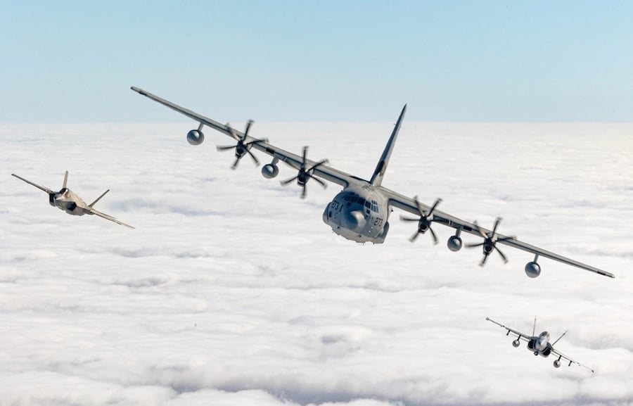U.S. Marine Corps extends F-35B combat reach across 4,000 nautical miles with KC-130J forward logistics model in Indo-Pacific