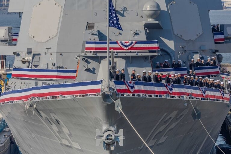 The U.S. Navy will relocate the guided-missile destroyer USS John Basilone (DDG-122) from Mayport, Florida, to Naval Station Rota, Spain, this fall. The homeport change will bring a ship capable of ballistic missile defense and integrated air and missile defense to Rota.