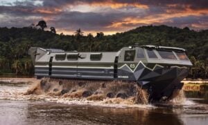 CSG unveils Meander, a 33-tonne amphibious vehicle for crossing rivers and wetlands