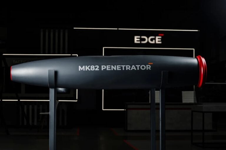 EDGE Group has completed development of its UAE-made MK 82 Penetrator aircraft munition following performance and environmental qualification tests. The company said the weapon defeated reinforced concrete more than one metre thick while maintaining its trajectory through the target.