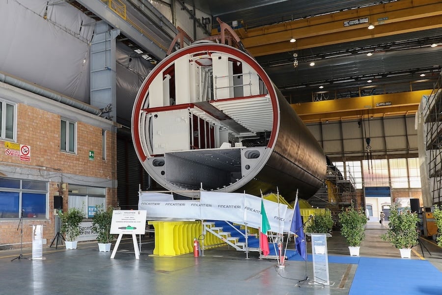 Fincantieri lays keel for Italy’s second U212NFS submarine, advancing naval modernisation with delivery scheduled for 2030