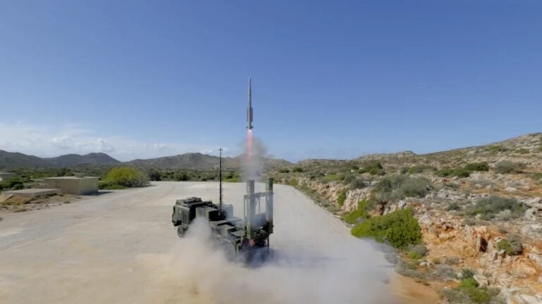 The German Air Force has completed operational certification of its IRIS-T SLM air defence system following a live firing in Crete. The successful shot cleared the way for the system to join a tactical exercise alongside German and Swedish Patriot systems and Stinger/LeFlaSys short-range defences.