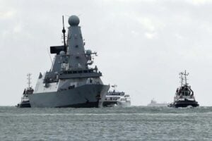 HMS Dragon back in Portsmouth after 214 days, sent from dry dock to shield Cyprus bases under attack
